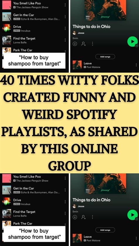 r/weird spotify playlists|40 Times Witty Folks Created Funny And Weird .